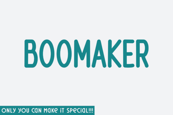 Boomaker: A Handwritten Font for Business