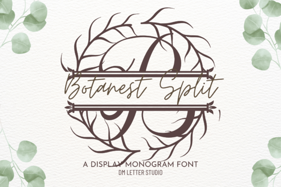 Botanest Split Monogram Font