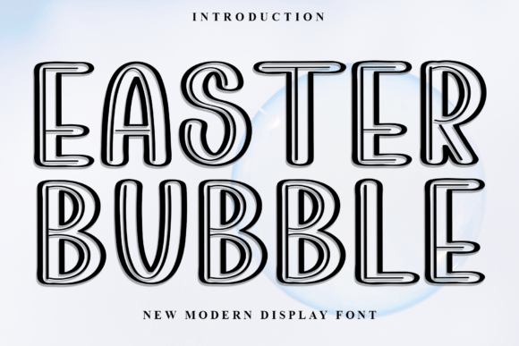 Easter Bubble Font: A Delicate Design