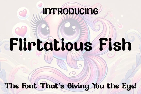 Flirtatious Fish: A Bold, Playful Display Font