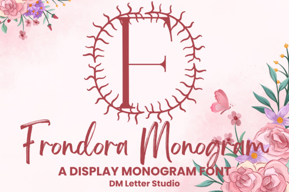 Frondora Monogram: A Botanical Display Font