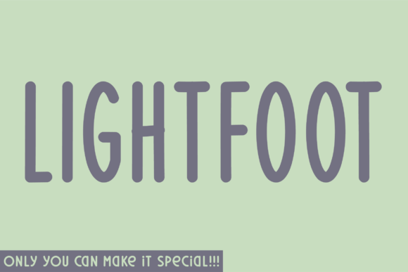 Lightfoot: A Handwritten Font for Impact