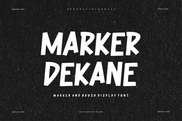 Marker Dekane: A Friendly Handwritten Font