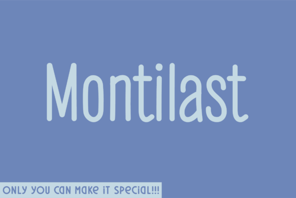 Montilast: A Handwritten Font for Creative Web Design