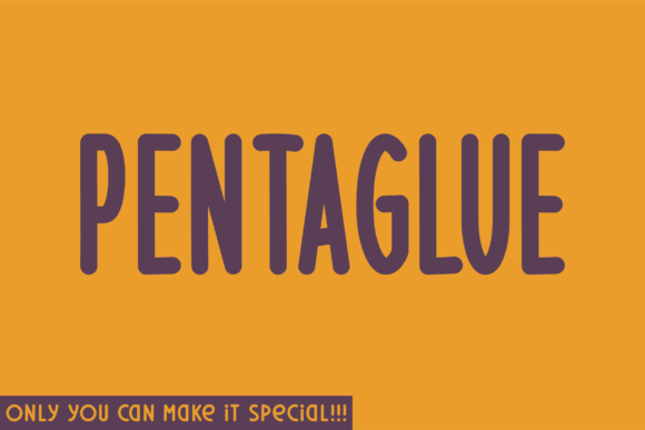 Pentaglue: A Font for Real Campaigns
