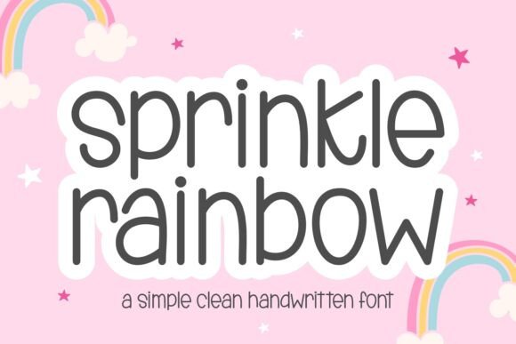 Sprinkle Rainbow: A Whimsical Font for Dreamy Designs