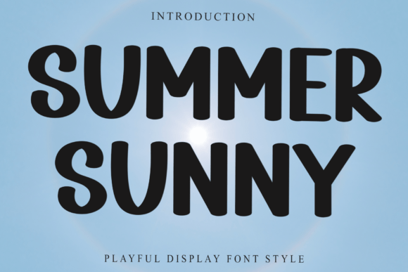 Summer Sunny Font for Creative Projects
