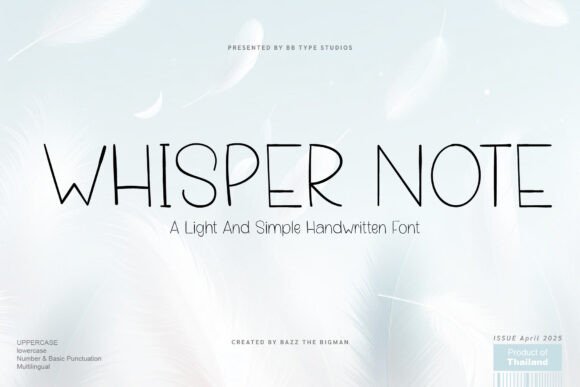 Whisper Note: A Handwritten Font for Creative Campaigns