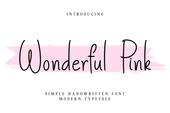 Wonderful Pink Font for Creative Projects