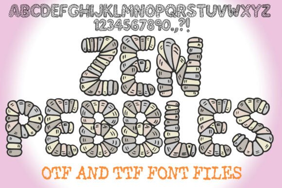 Zen Pebbles Font for Web Design
